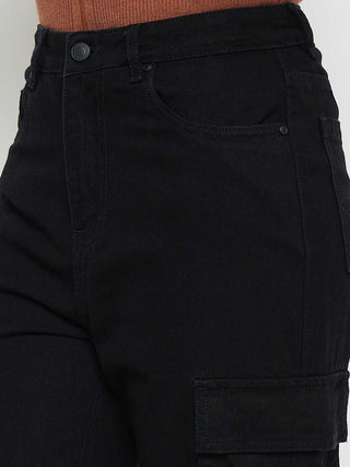 Madame Black Wide Leg Palazzo Pants