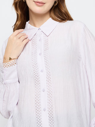 Madame Rayon Blend Lilac Shirt