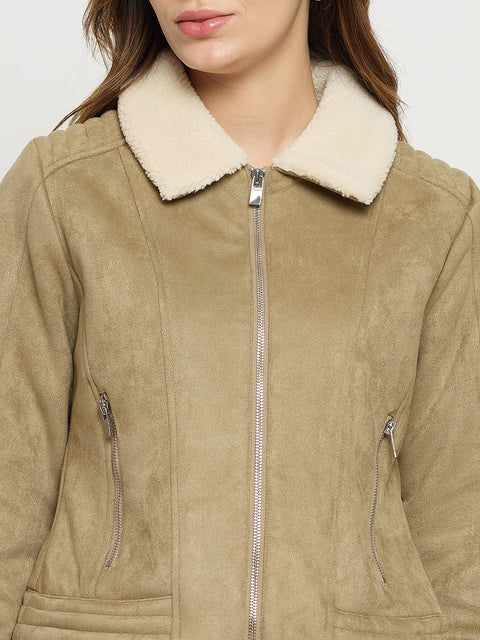 Madame Sand Collared Full Sleeve Short Jacket