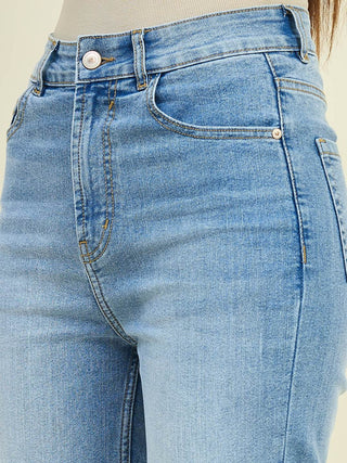 Madame Light Blue Straight Fit Jeans