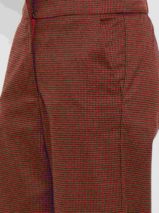 Madame Solid Red Flared Trousers