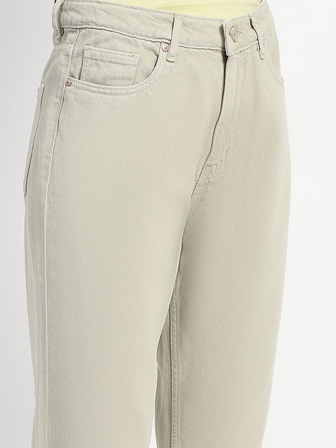 Madame Straight Fit Cotton Mint Denim
