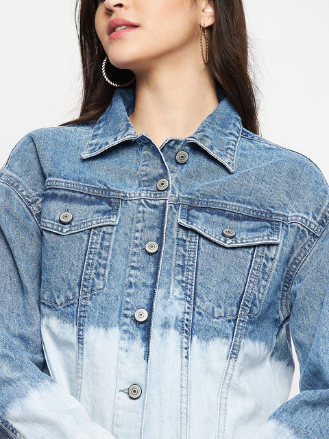 Madame Disney Print Double-Wash Denim Jacket