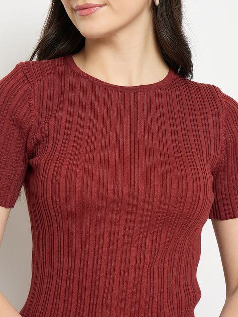Madame Rust Viscose Polyamide Knitted T-Shirt