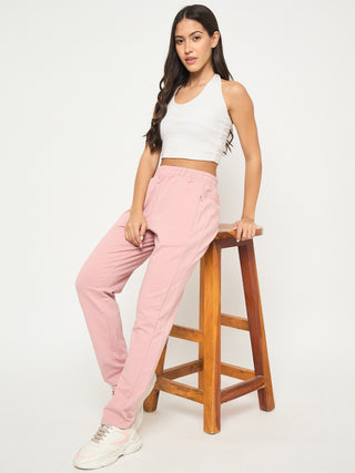 mSECRET Stitch Detailing Elasticated Waist Peach Track Bottoms