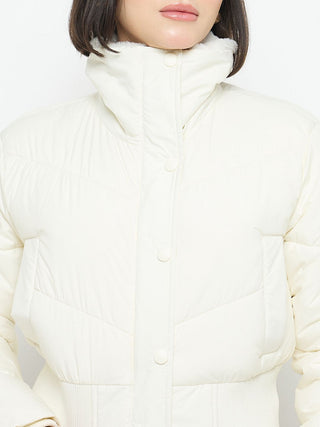 Madame Quilted Off White Jacket