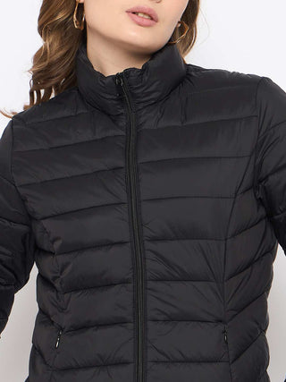Madame Quilted Black Puffer Jacket