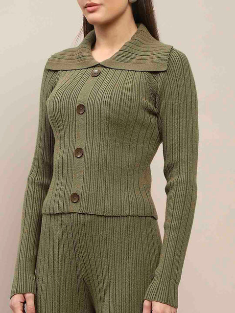 Madame Olive Knitted Top and Bottom Co-Ord Set
