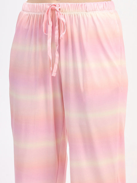 mSECRET Peach Ombre Short-Sleeve Night suit Set
