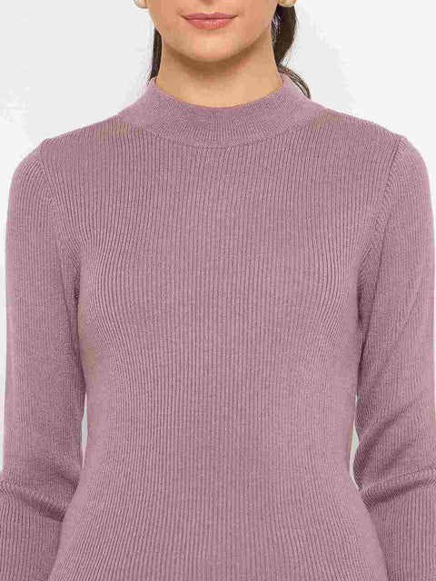 Madame Acrylic Mock Neck Garnet Skeeve