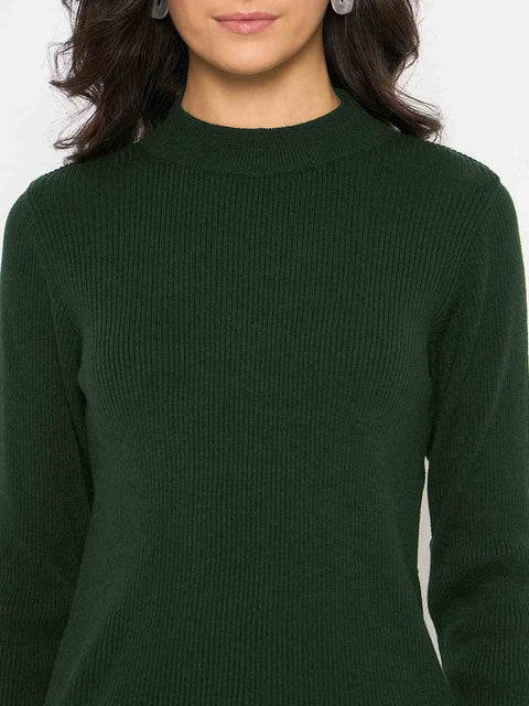 Madame Mock Neck Green Skeeve