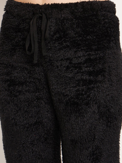 mSECRET Women Solid Black Nightsuit