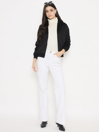 Madame  Black Hooded Sweatshirt