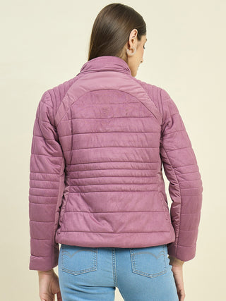 Madame Wine Red Fur Collar Jacket