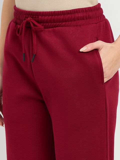 mSECRET Maroon Collared Night Suit