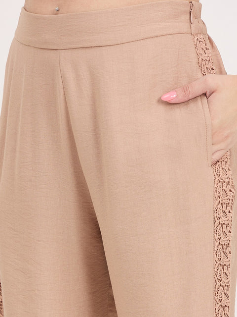 Madame Clay Rayon Collared Full Sleeve Co-ord Set