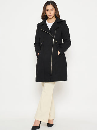 Madame Shirt Collar Long Coat