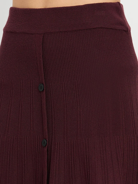 Madame Surplice Neck Top and Flared Skirt Co-ord Set