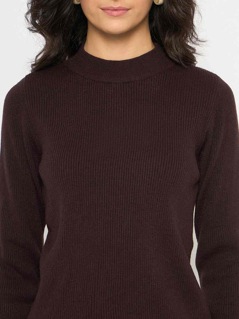 Madame Mock Neck Brown Skeeve