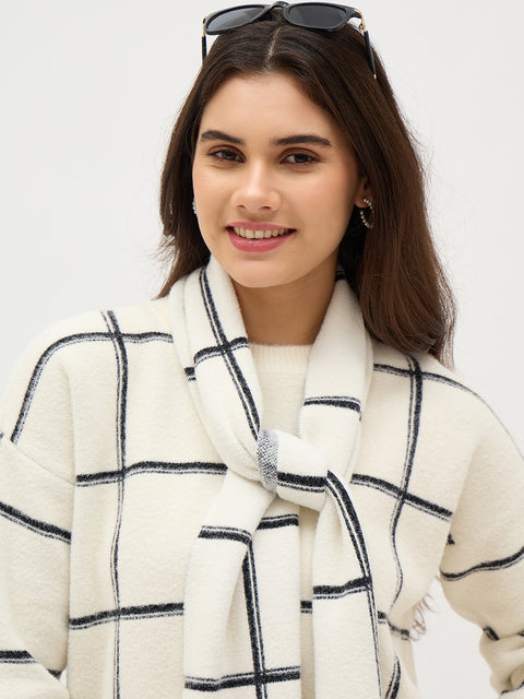 Madame White Knitted Sweater