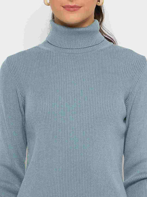Madame High Neck Sky Blue Skeeve