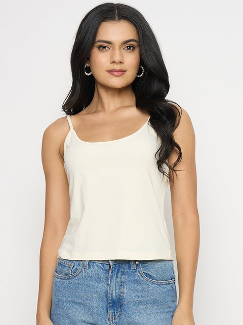 Madame Textured Off White Viscose Wrap Top