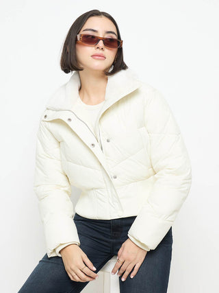 Madame Quilted Off White Jacket