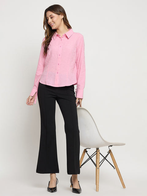 Madame Black Flared Ankle Trousers