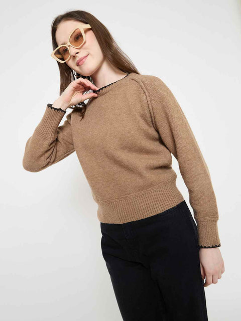 Madame Brown Crew Neck Sweater
