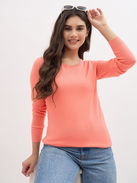 Madame Peach Basic Pullover Sweater
