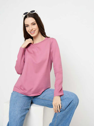 Madame Lilac Cotton Blend Top