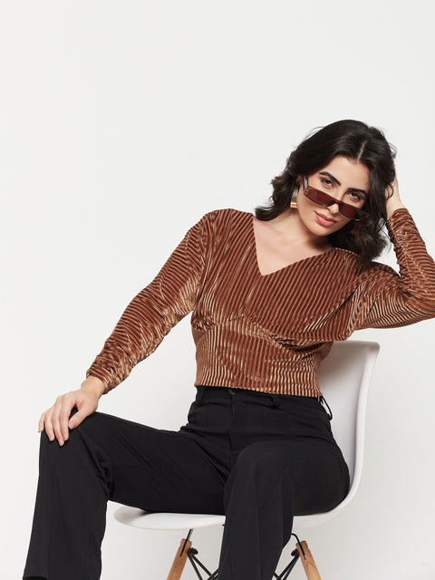 Madame Tanã¢Â Striped Crop Top