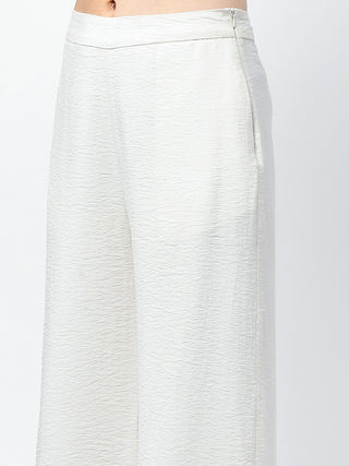 Madame Floral Print Top and Straight Trousers Off White Co-ord Set