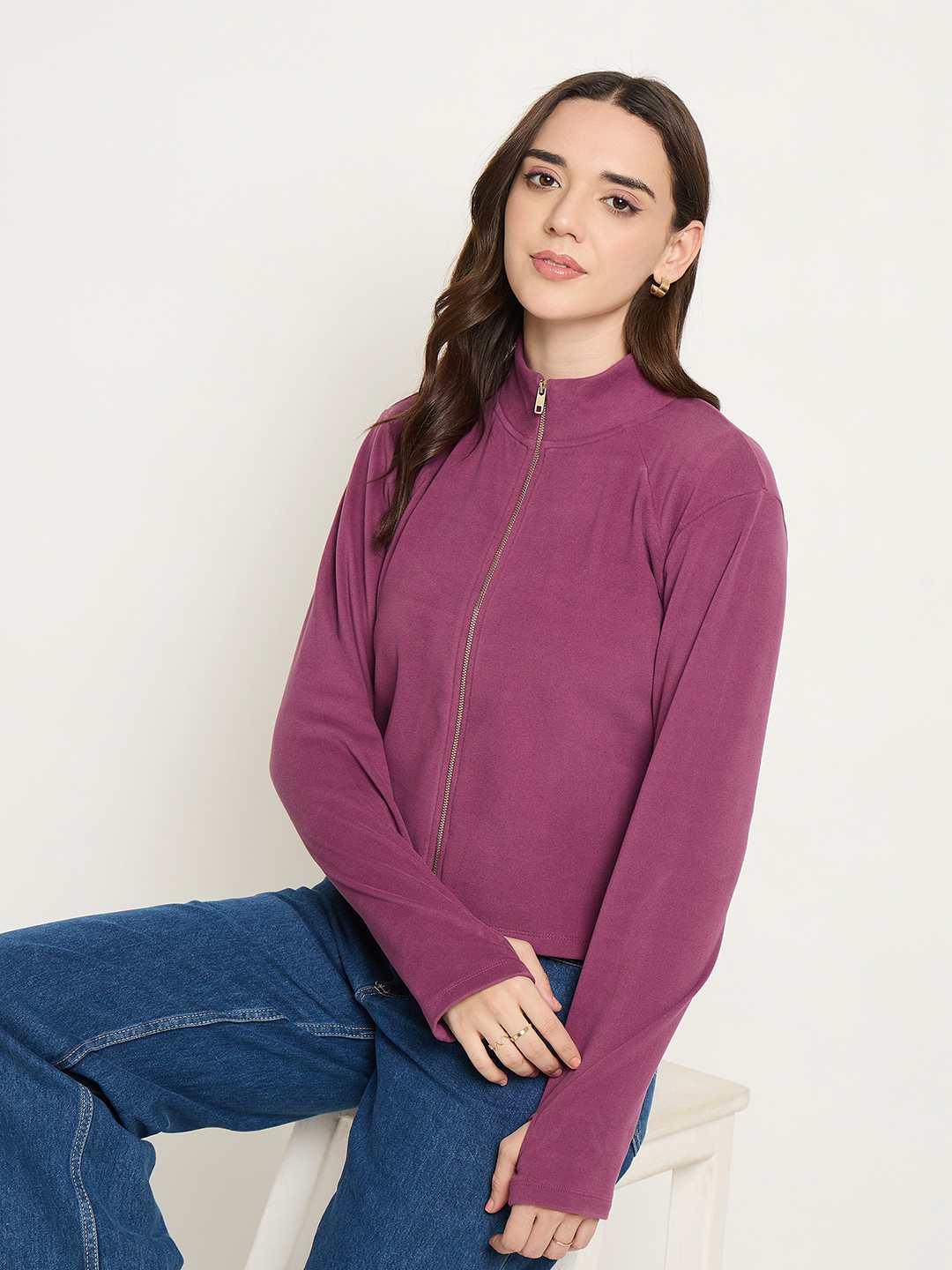 Madame Plum High Neck Top color swatch