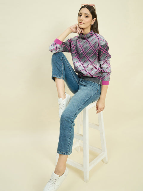 Madame Ombre Mock Neck Sweater
