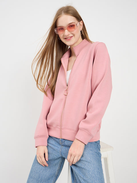 Madame Solid Blush Sweat-Shirt
