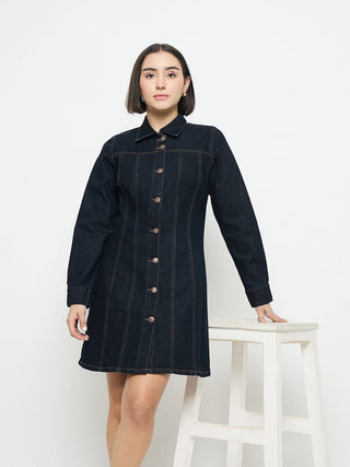 Madame Denim Shirt Dress
