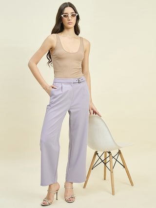 Madame Lilac Relaxed Fit Trousers