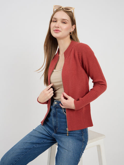 Madame Blush Zipper Sweater