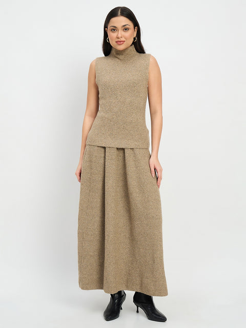 Madame High Neck Sweater and Skirt Co-ord Set