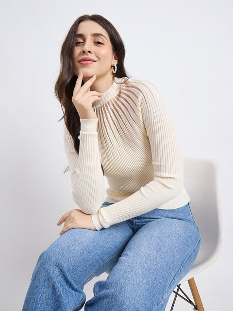 Madame Beige Knit Top
