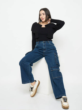 Madame Dark Blue Cargo