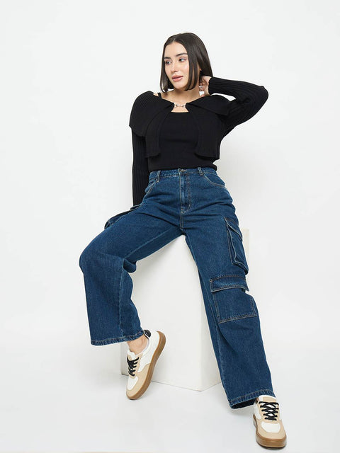 Madame Dark Blue Cargo