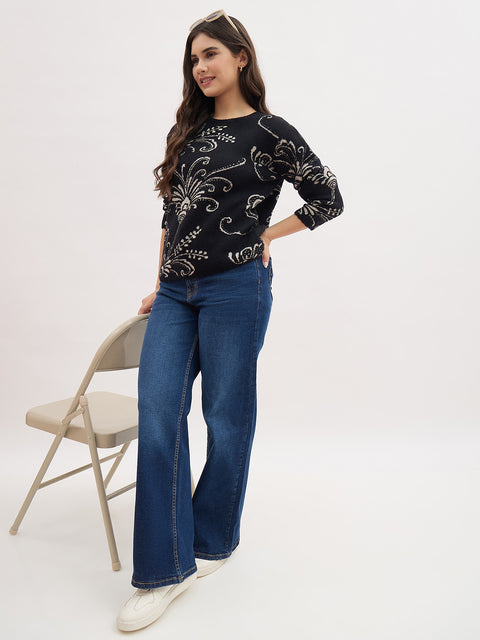 Madame Mid Blue Wide-Leg High-Rise Jeans