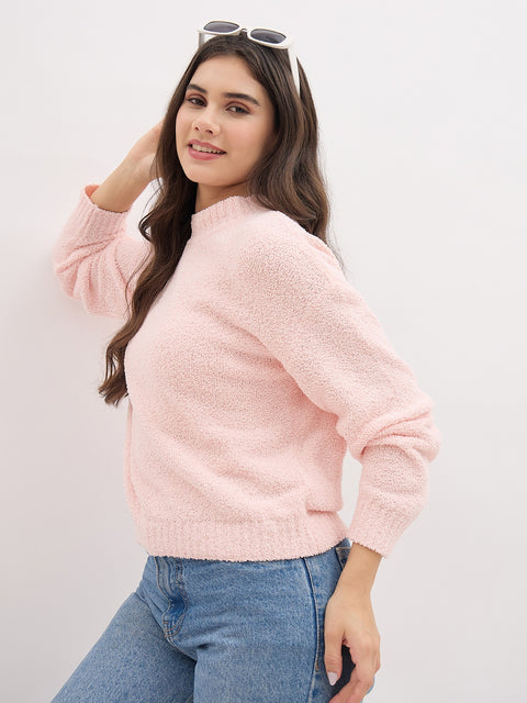 Madame Pink Basic Pullover Sweater