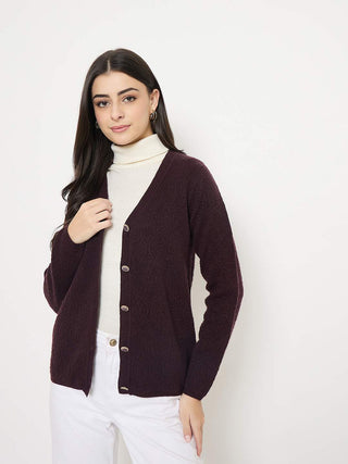 Madame Cable Knit Brown Cardigan