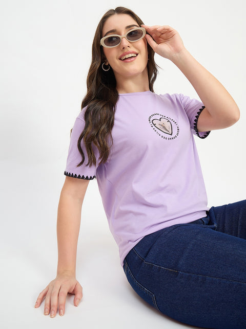 Madame Lavender Cotton T-shirt