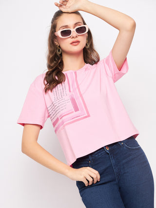 Madame Pink Typography T-Shirt
