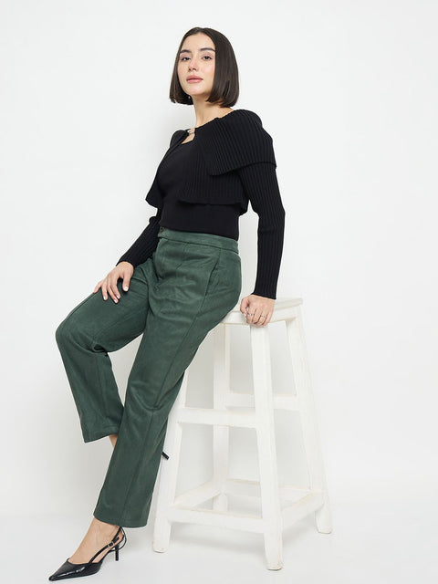 Madame Green Tapered Trousers