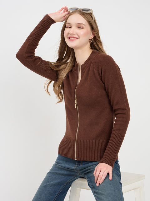 Madame Crew Neck Brown Sweater